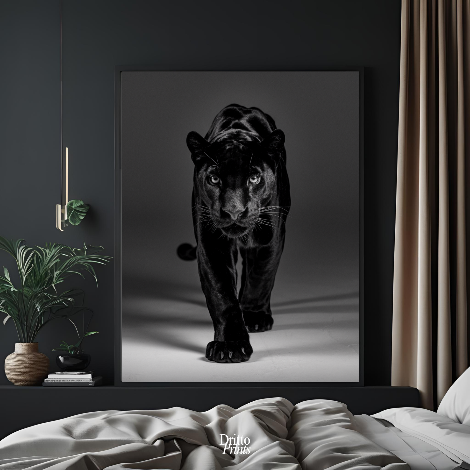 (FD7) Eyes of the Hunt - Framed matte paper poster