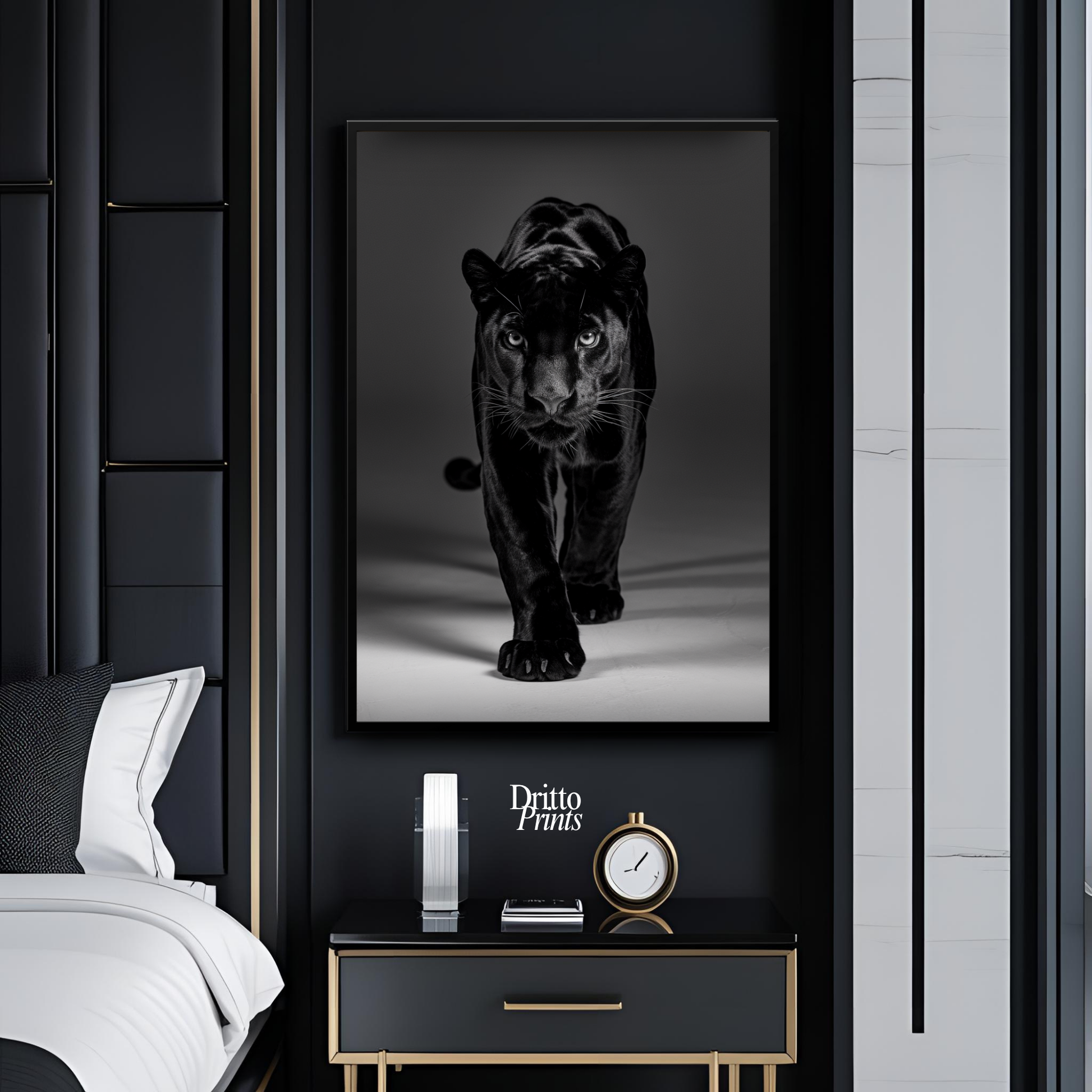 (FD7) Eyes of the Hunt - Framed matte paper poster