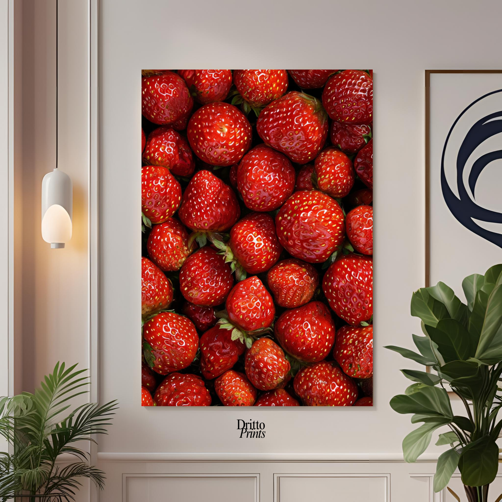 (PD5) The Strawberry Wall Taste of Summer - Poster