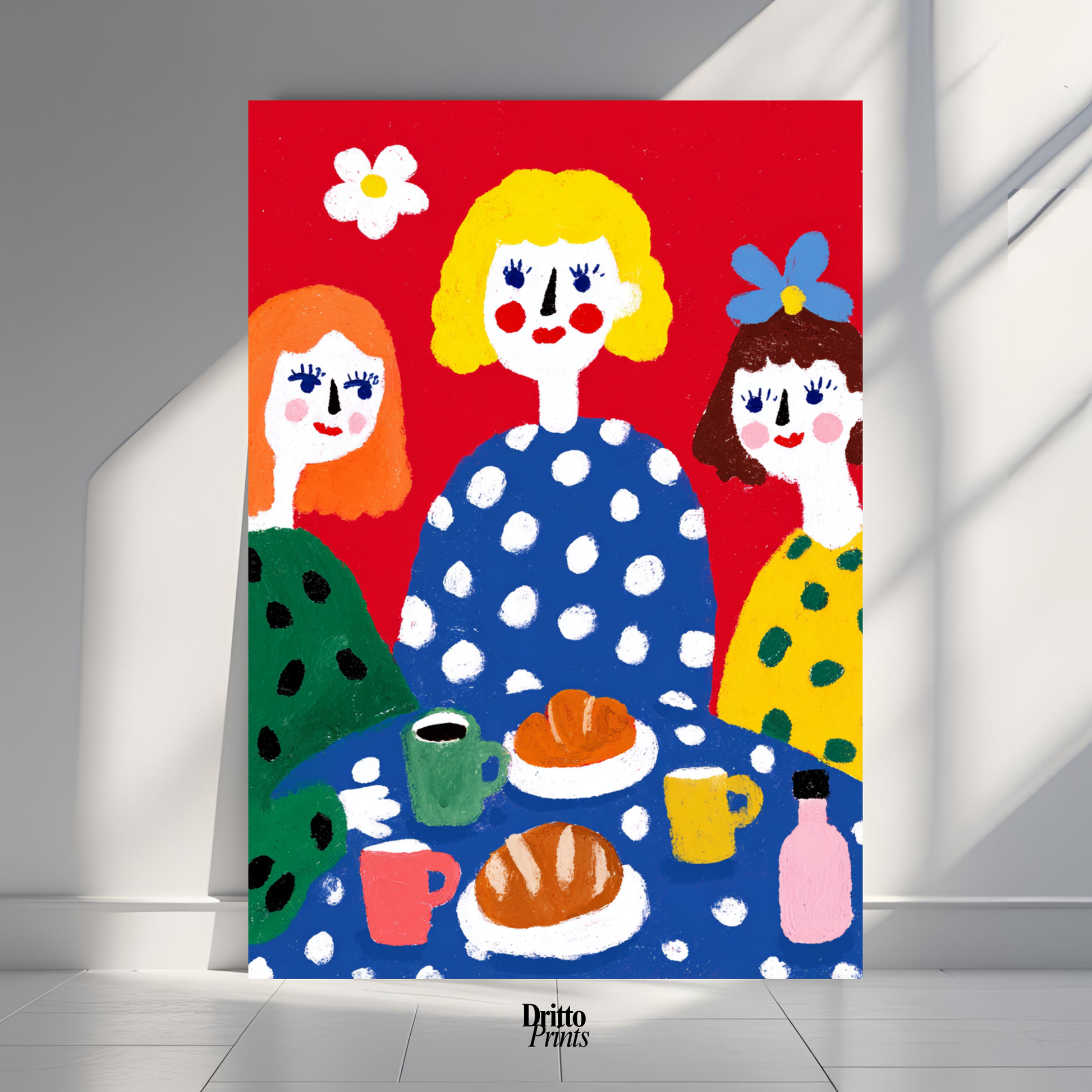 (PD45) Morning Notes – Vintage Iranian Breakfast Poster