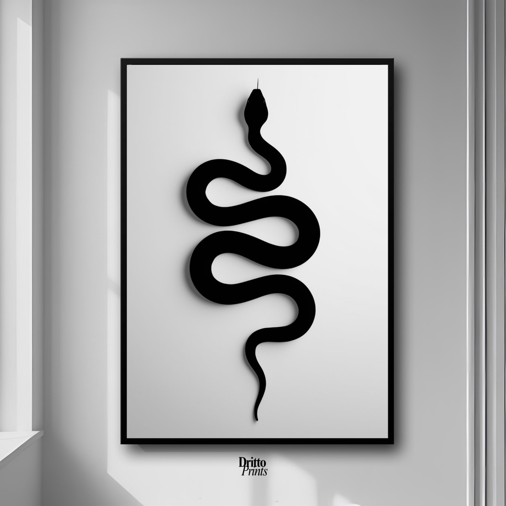 (FD34) Serpent Grace - Framed matte paper poster