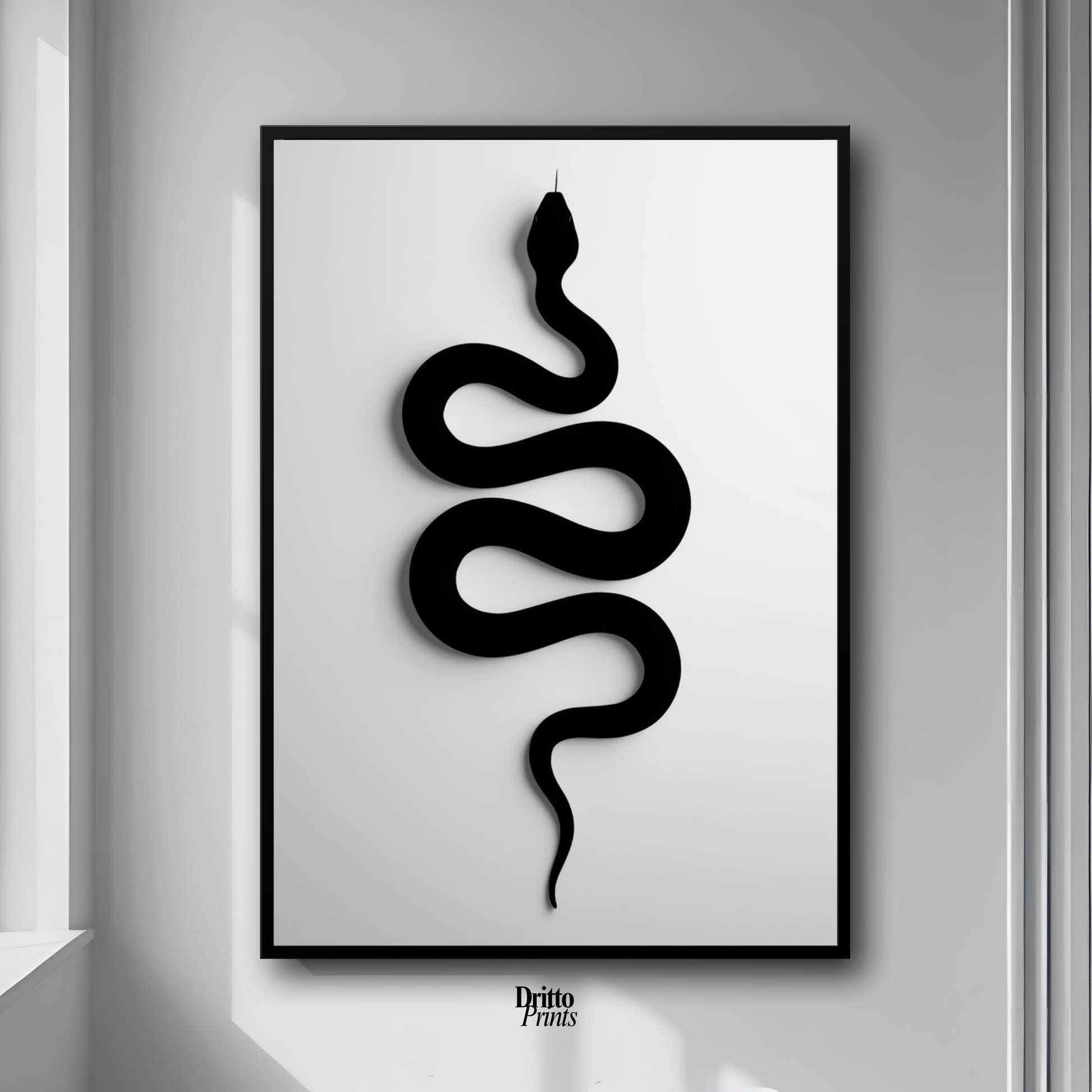 (FD34) Serpent Grace - Framed matte paper poster