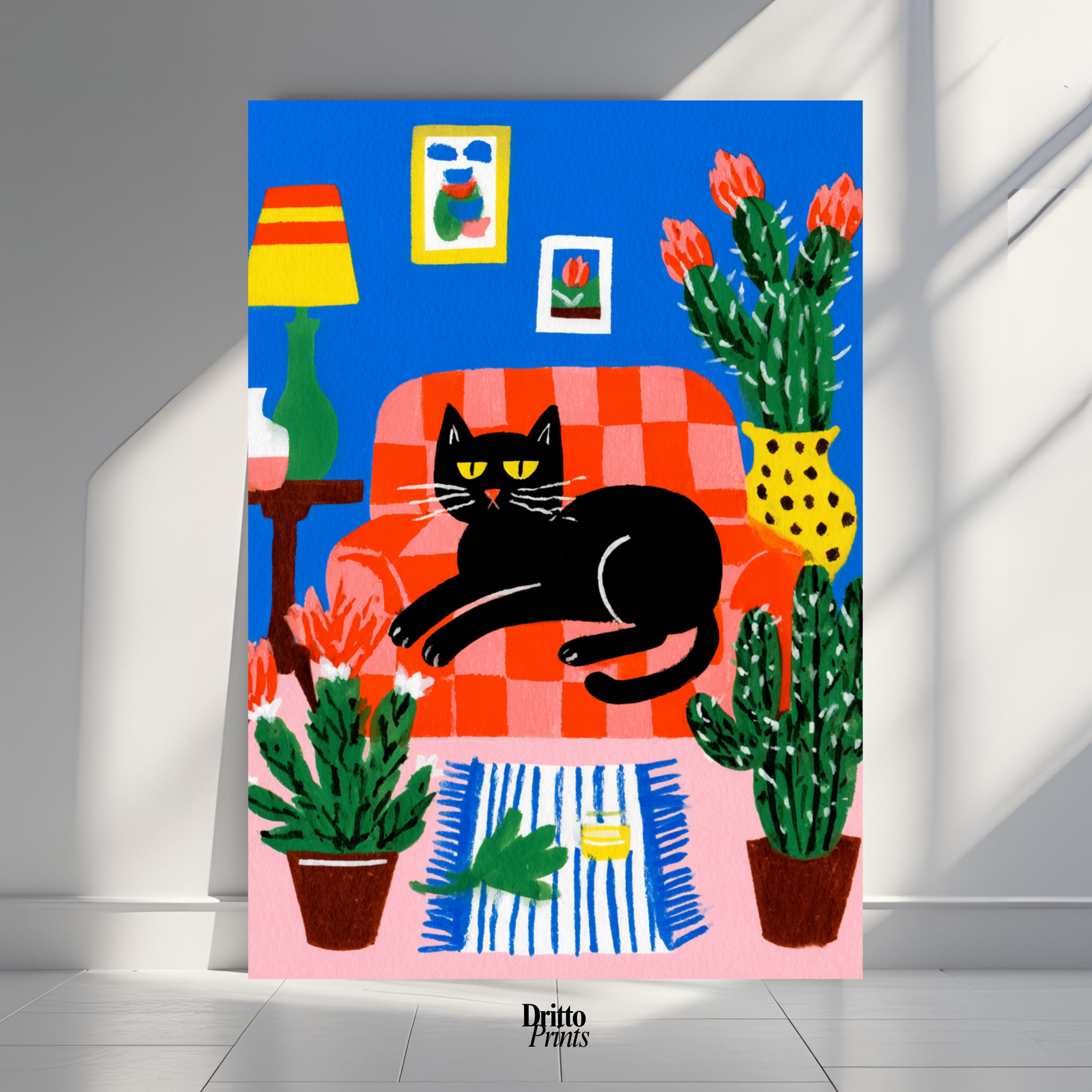 (PD32) Afternoon with the Cat - Poster