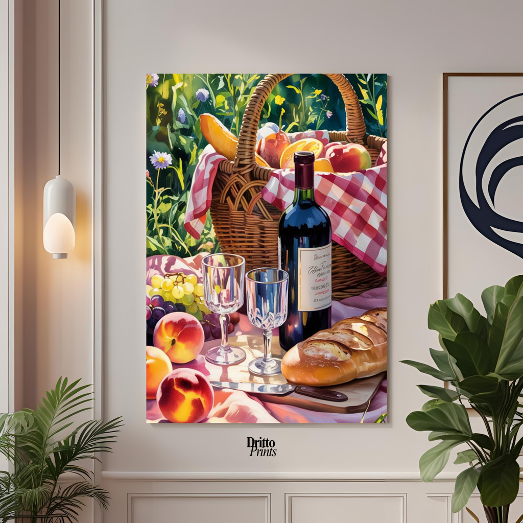 (CD7) Summer Picnic Bliss - Canvas