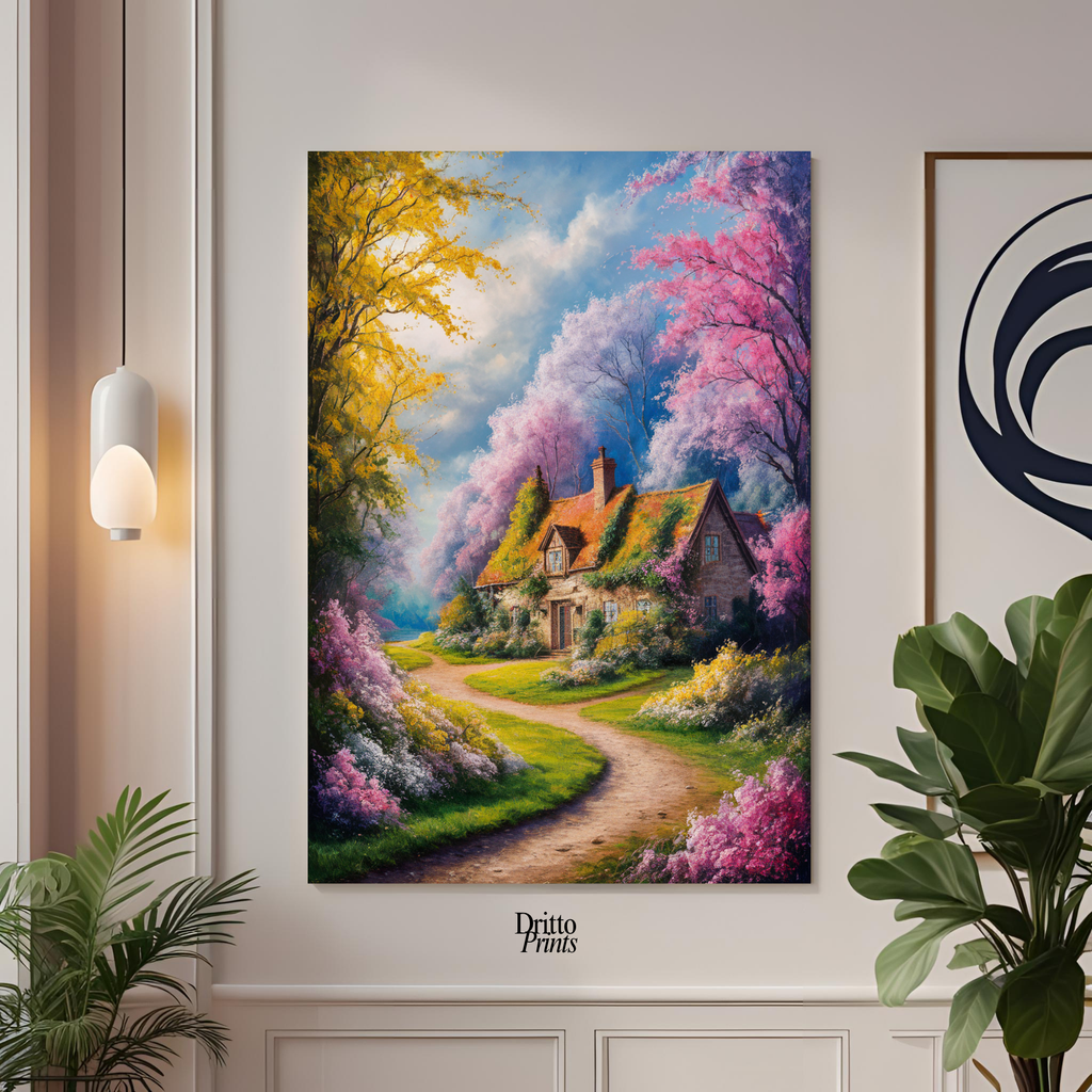 (CD2) Cottage in Bloom - Canvas