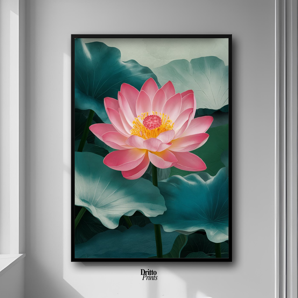 (FD30) Whispers of the Lotus - Framed matte paper poster