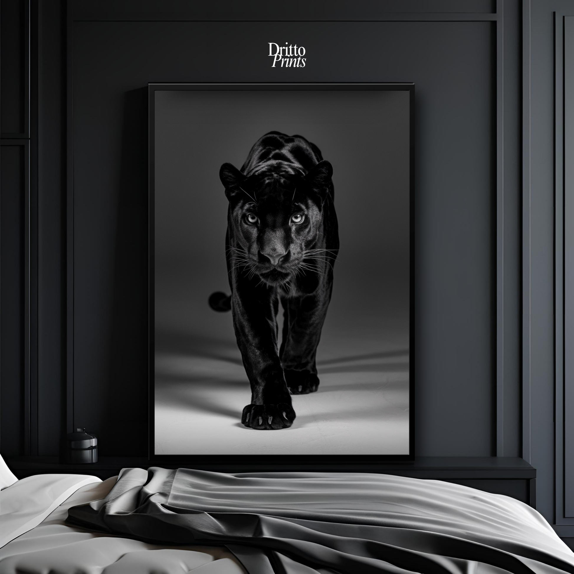(FD7) Eyes of the Hunt - Framed matte paper poster