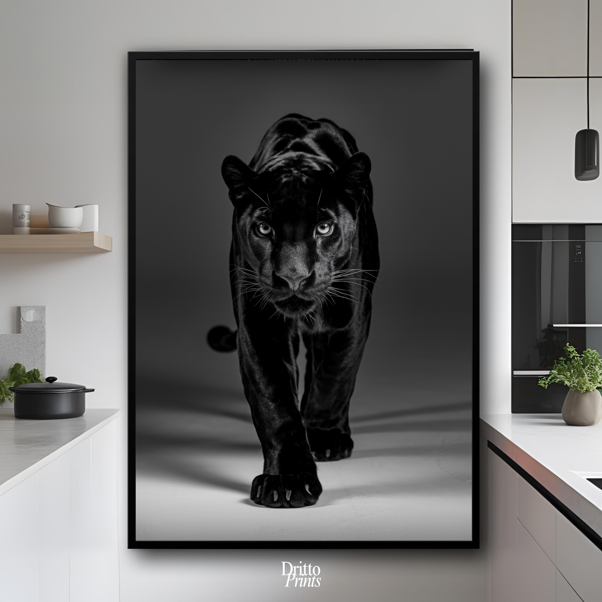 (FD7) Eyes of the Hunt - Framed matte paper poster