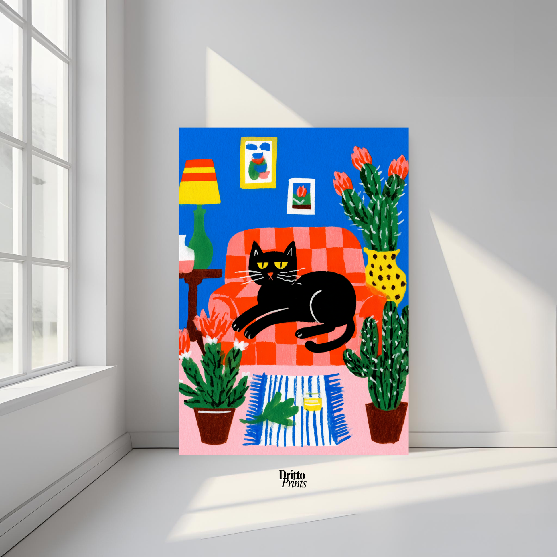 (PD32) Afternoon with the Cat - Poster