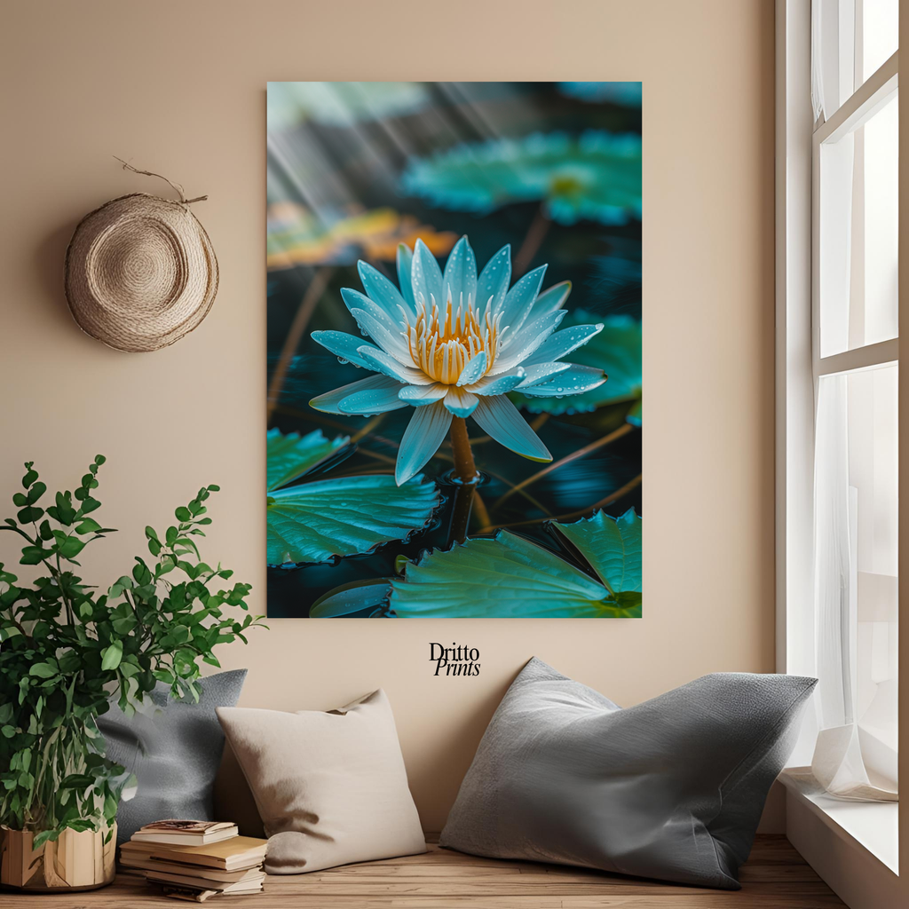 (CD5) Tranquil Water Lily - Canvas