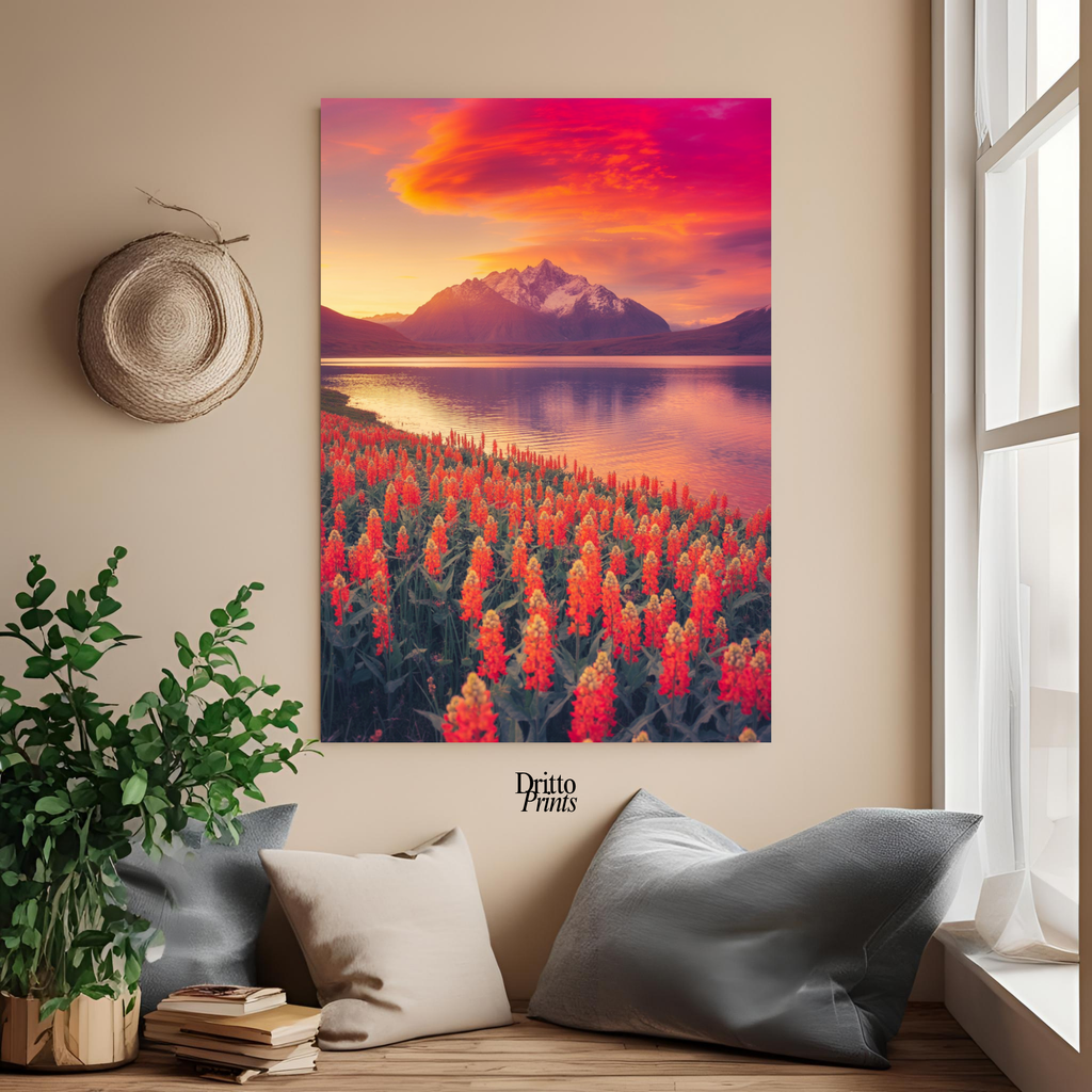 (CF3) Golden Hour Symphony - Framed canvas