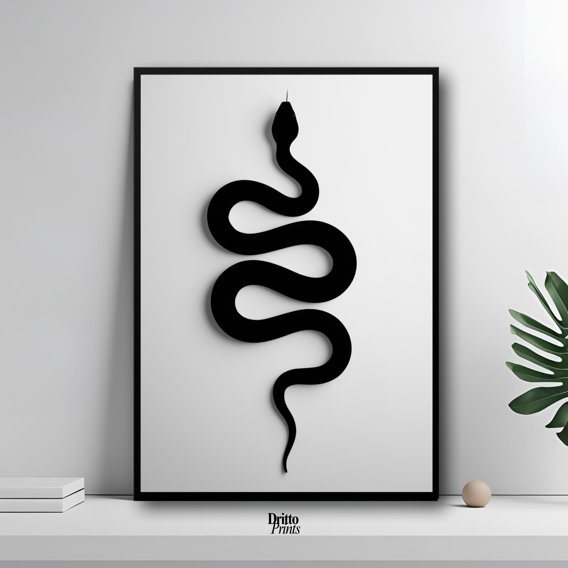 (FD34) Serpent Grace - Framed matte paper poster