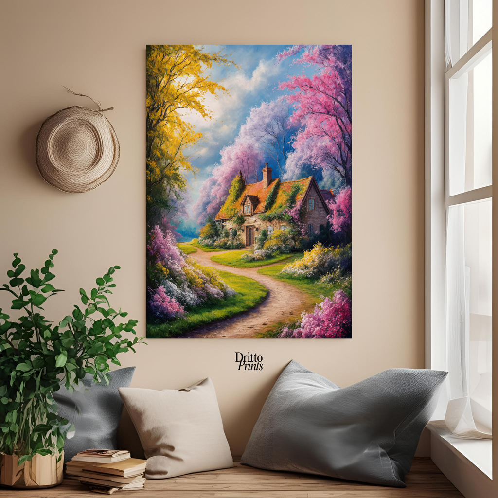 (CD2) Cottage in Bloom - Canvas