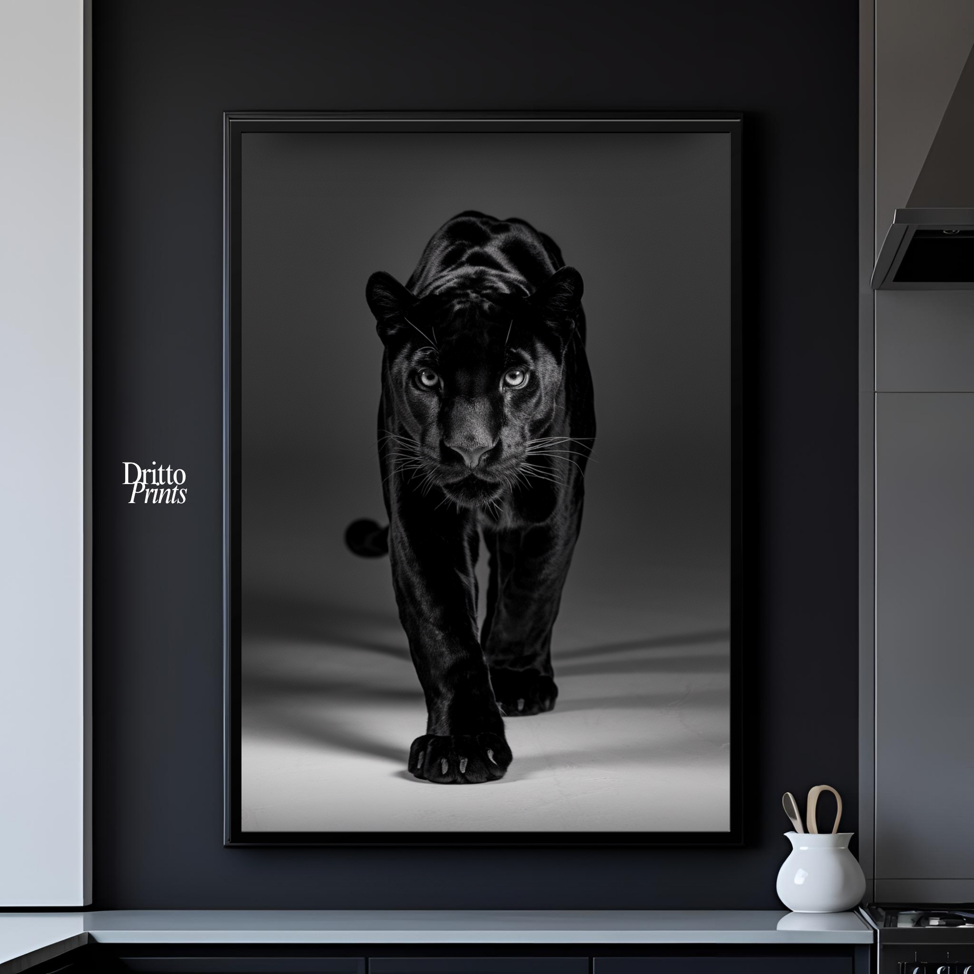 (FD7) Eyes of the Hunt - Framed matte paper poster