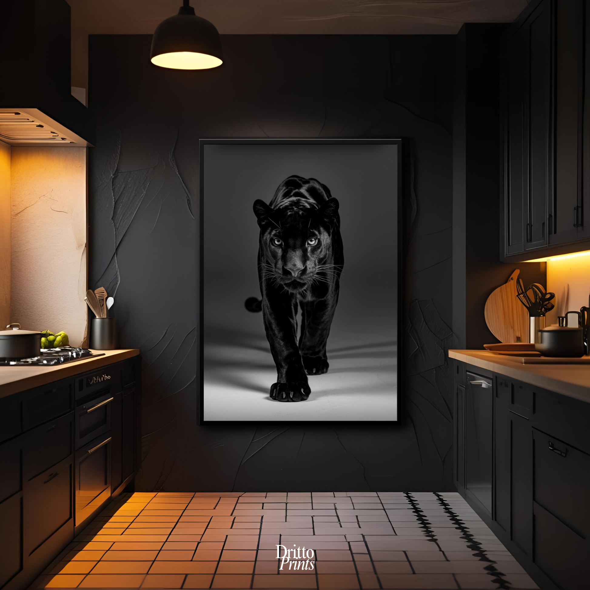 (FD7) Eyes of the Hunt - Framed matte paper poster