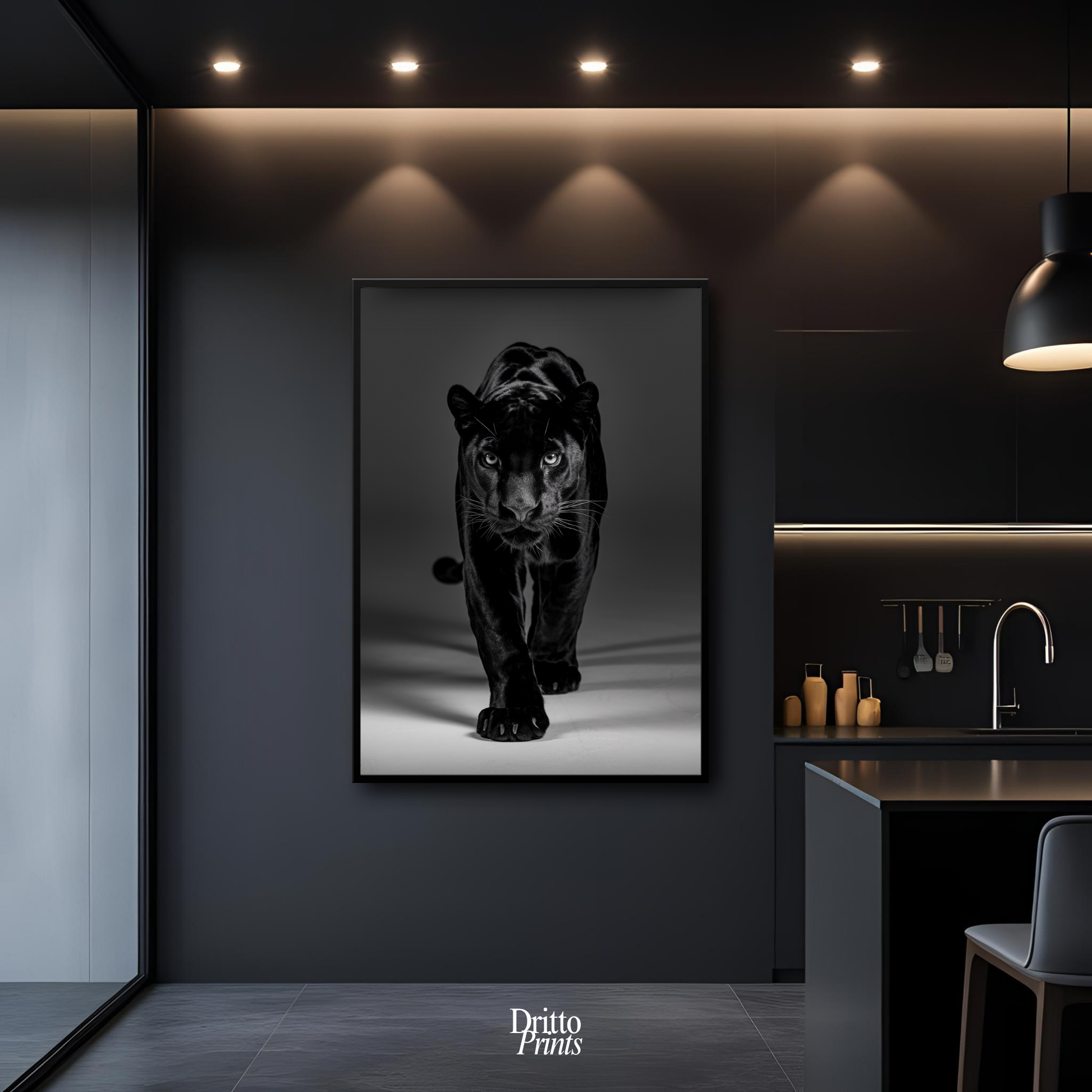 (FD7) Eyes of the Hunt - Framed matte paper poster