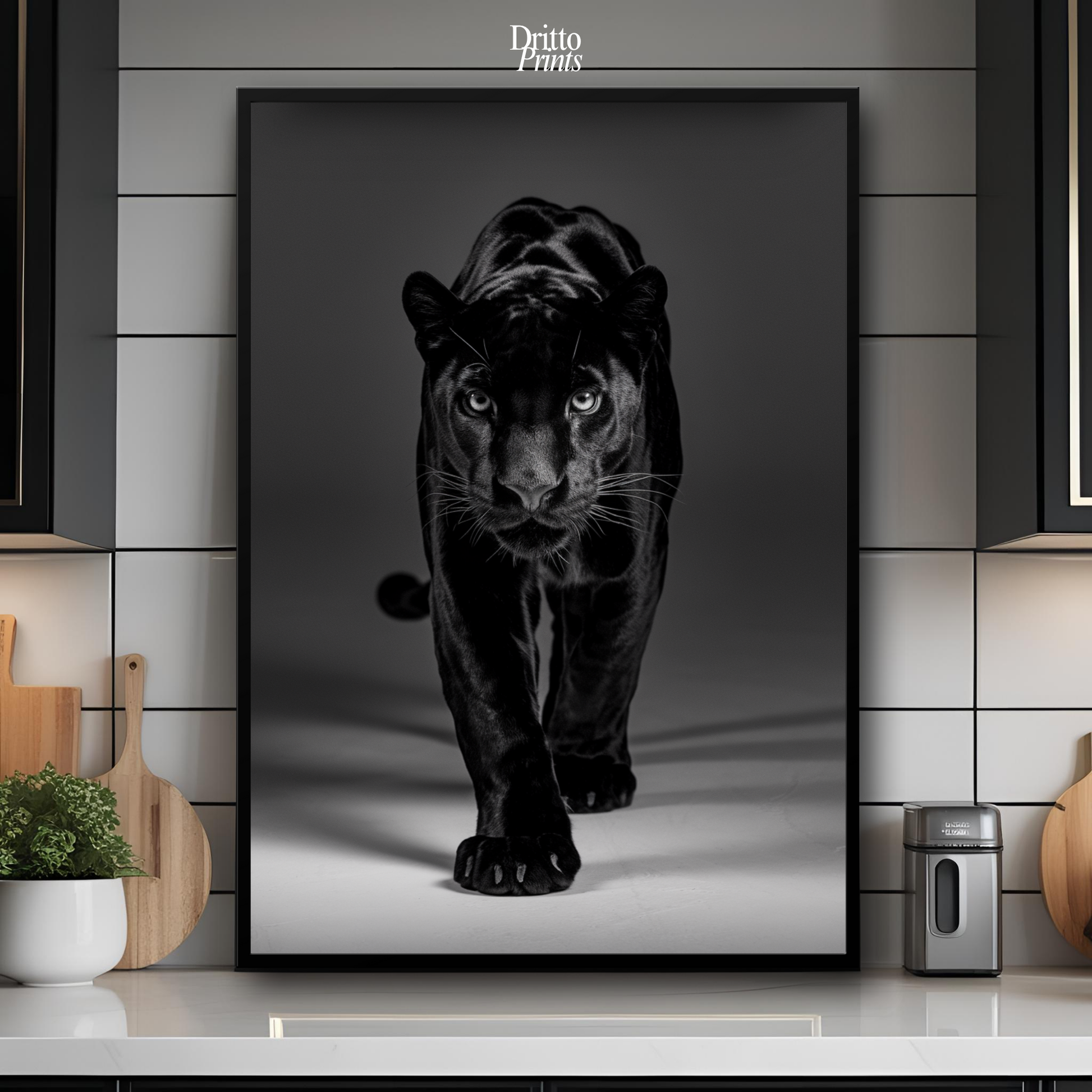 (FD7) Eyes of the Hunt - Framed matte paper poster