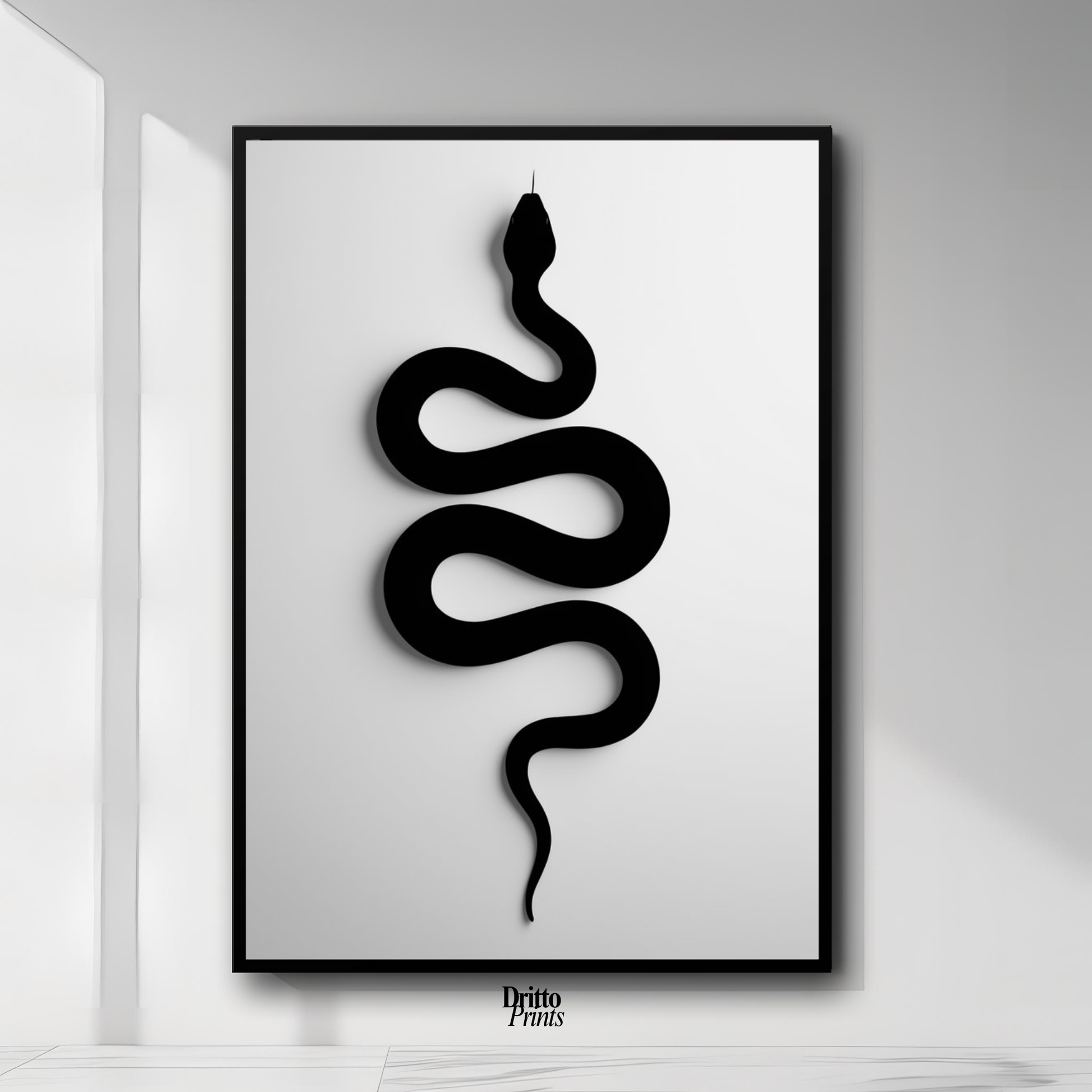 (FD34) Serpent Grace - Framed matte paper poster