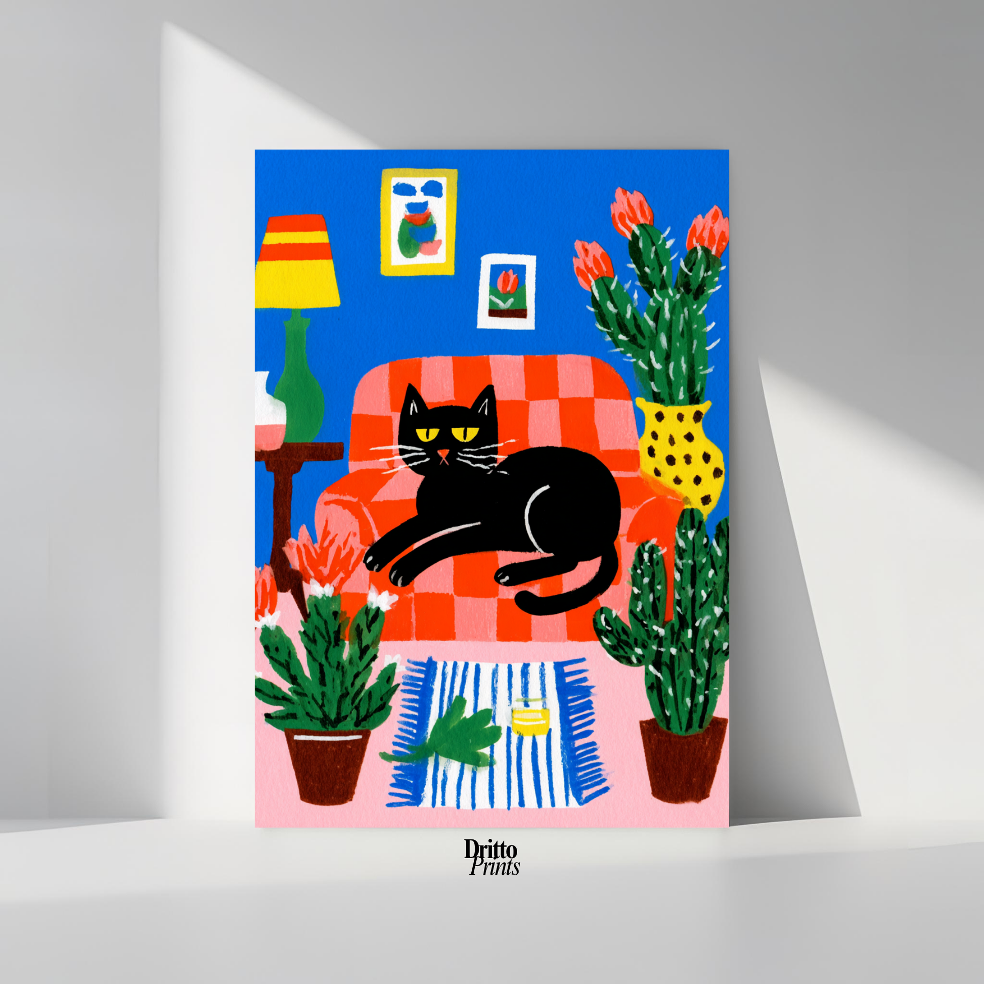 (PD32) Afternoon with the Cat - Poster