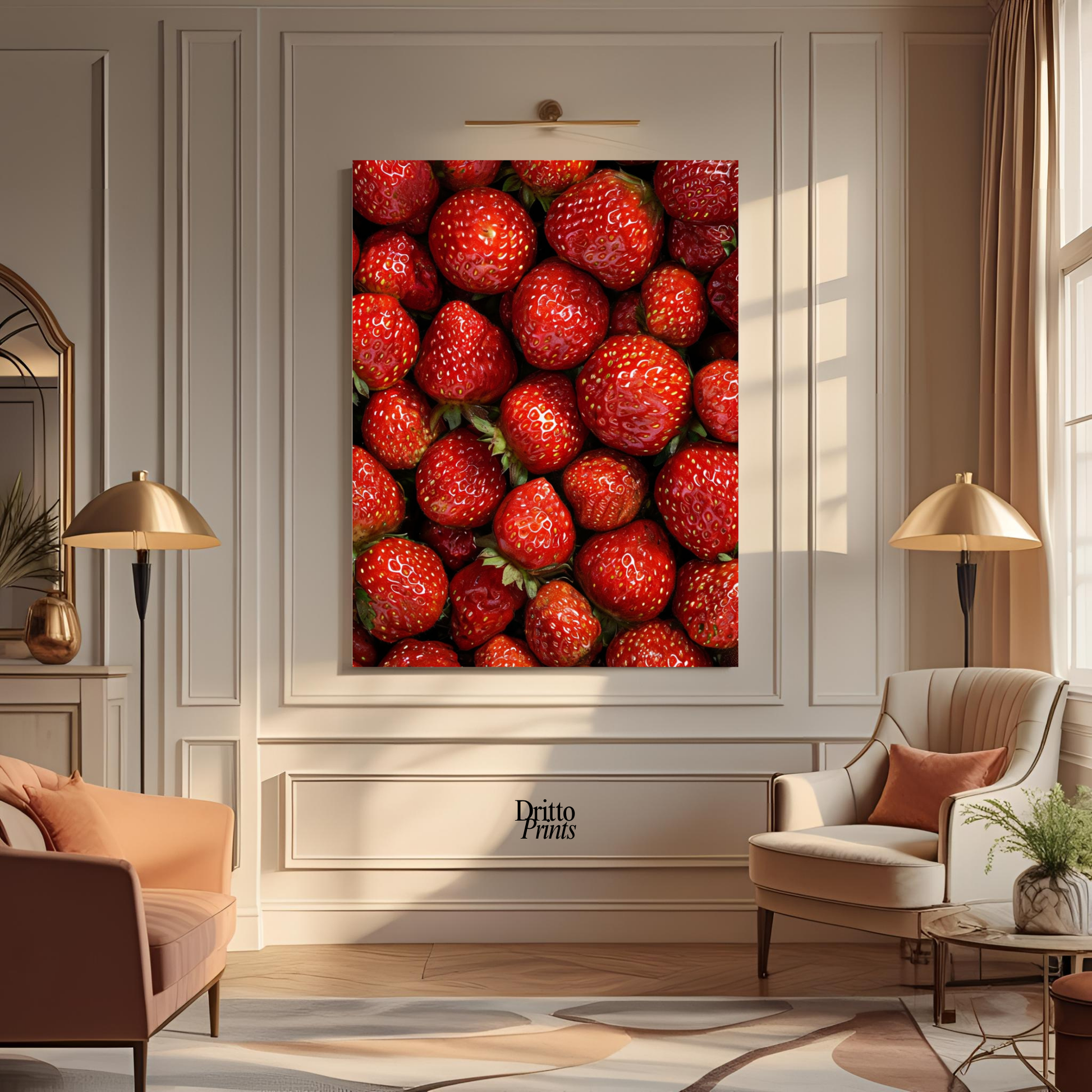(PD5) The Strawberry Wall Taste of Summer - Poster