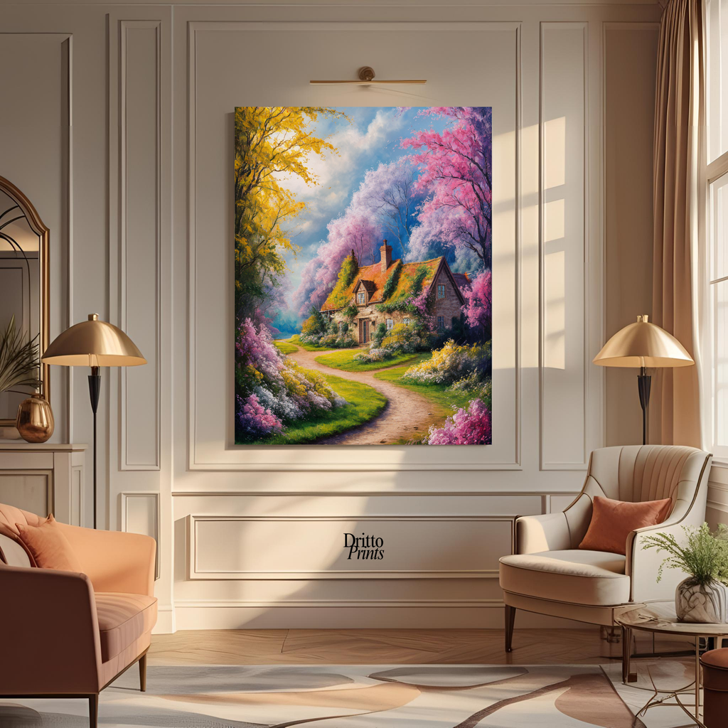 (CD2) Cottage in Bloom - Canvas