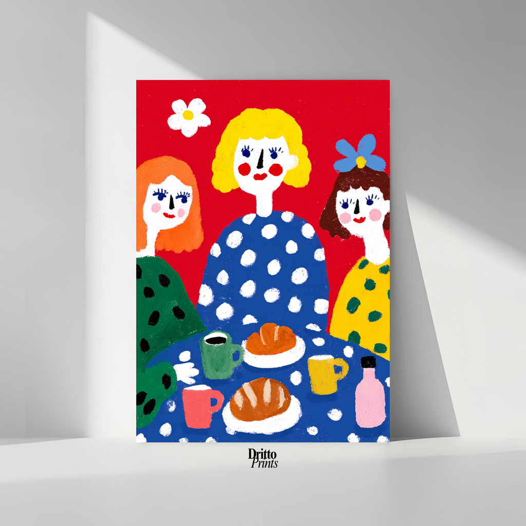 (PD45) Morning Notes – Vintage Iranian Breakfast Poster