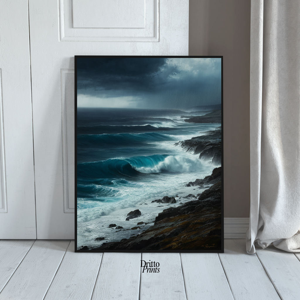 (FD17) Where the Rain Begins - Framed matte paper poster