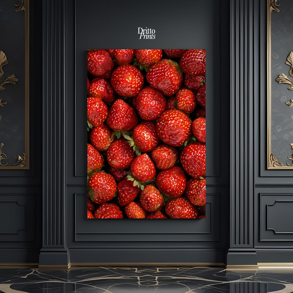 (PD5) The Strawberry Wall Taste of Summer - Poster