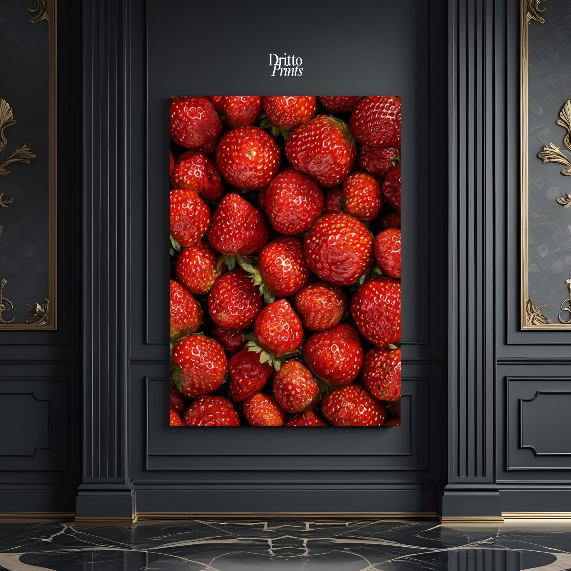 (PD5) The Strawberry Wall Taste of Summer - Poster