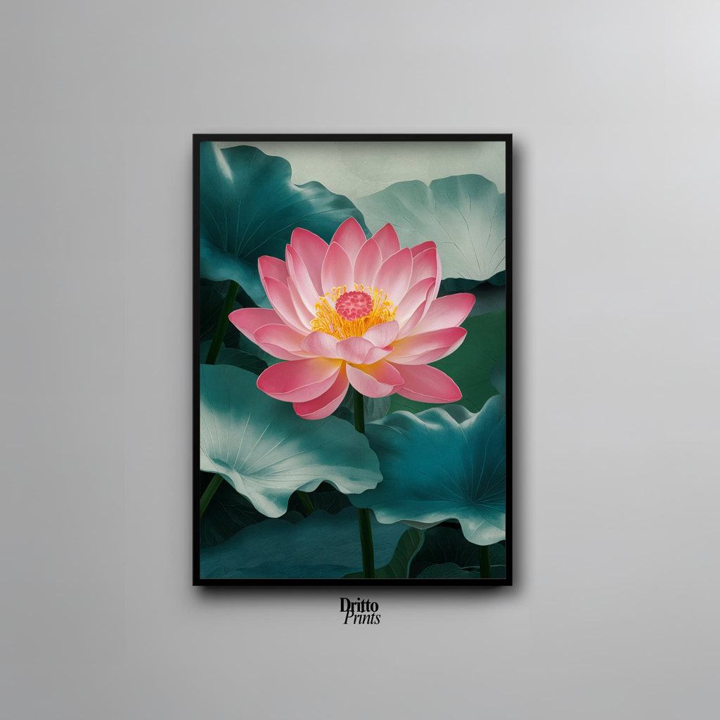 (FD30) Whispers of the Lotus - Framed matte paper poster