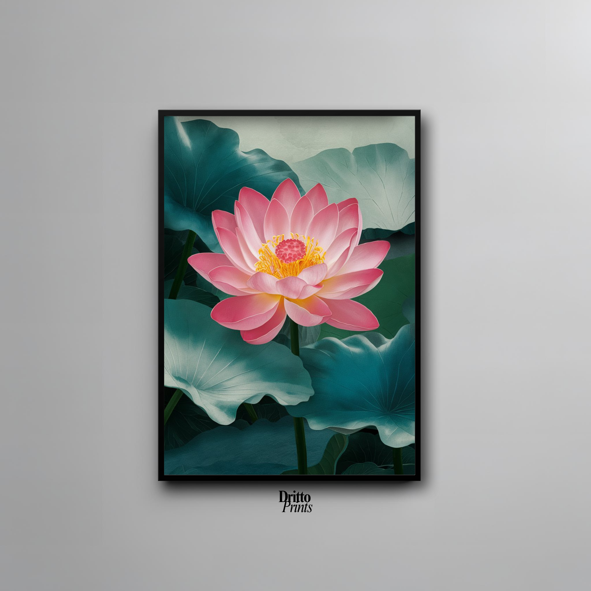 (FD30) Whispers of the Lotus - Framed matte paper poster