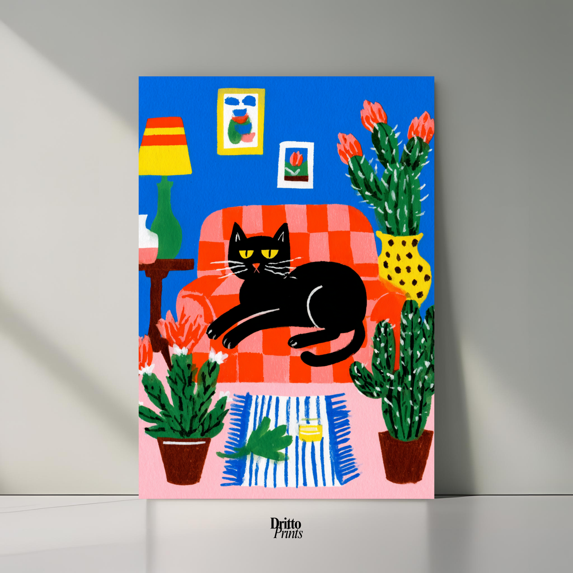 (PD32) Afternoon with the Cat - Poster
