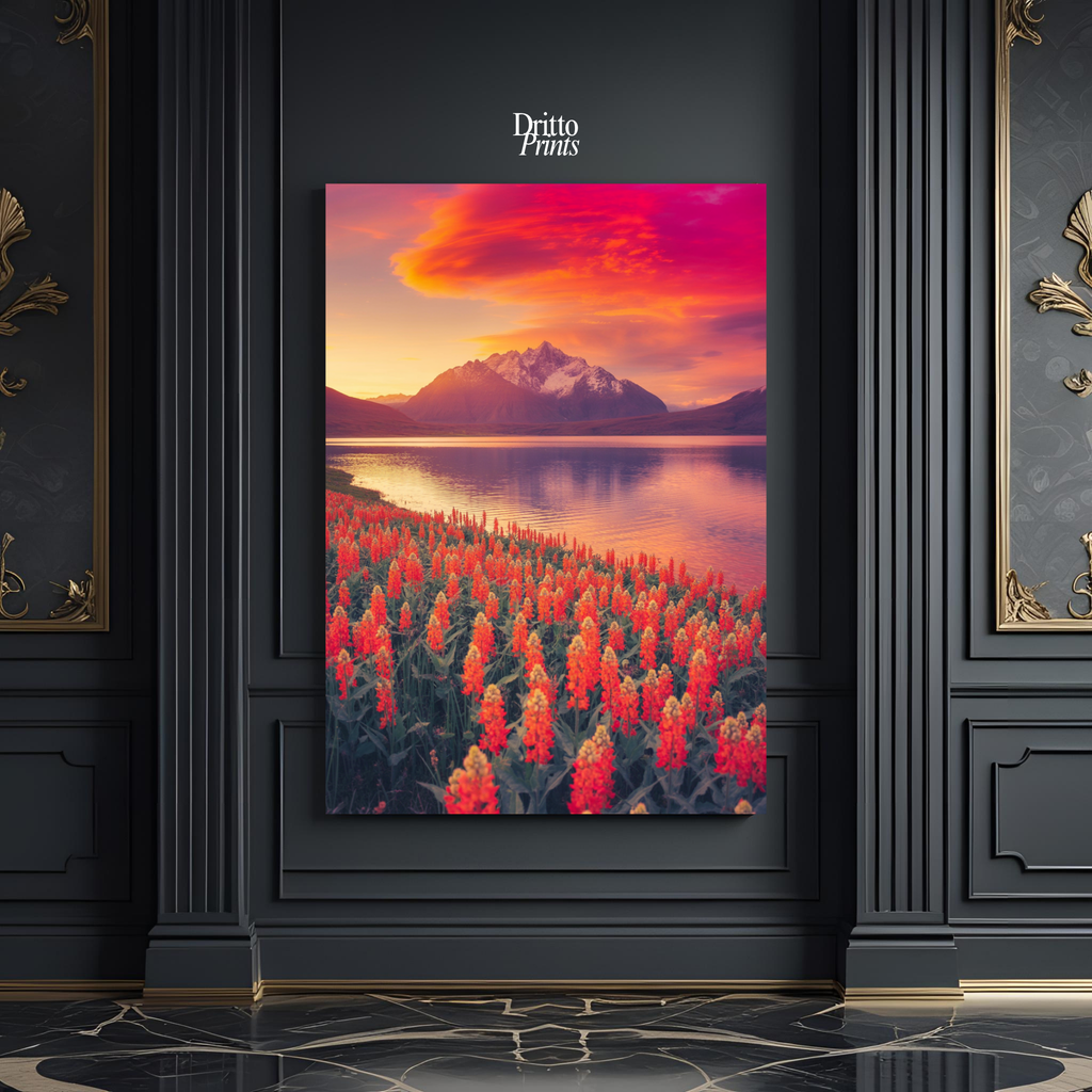 (CF3) Golden Hour Symphony - Framed canvas