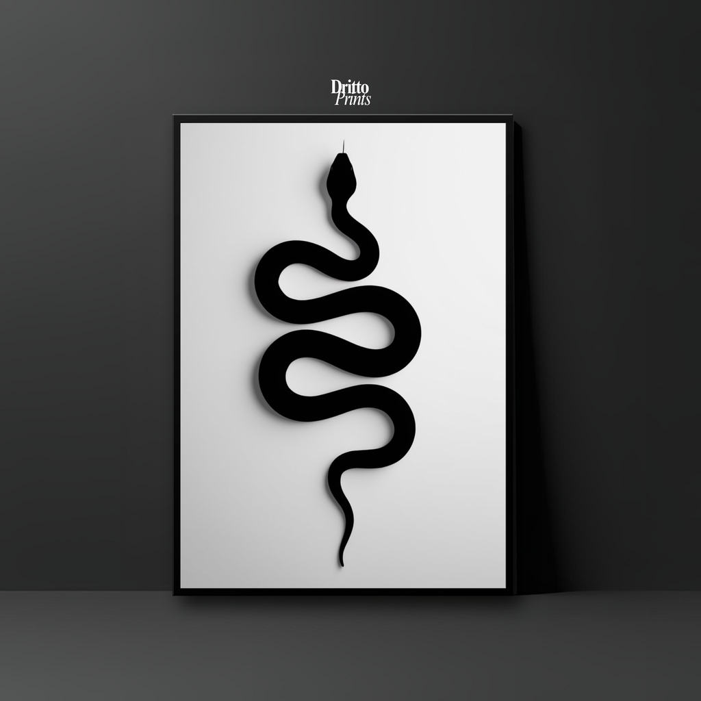 (FD34) Serpent Grace - Framed matte paper poster