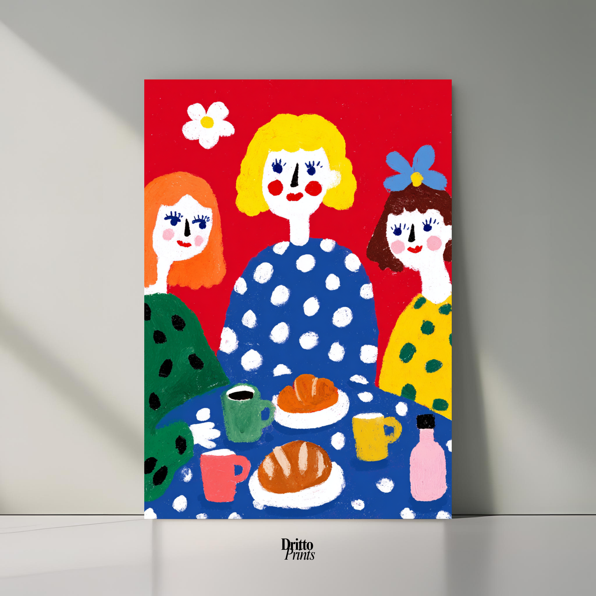 (PD45) Morning Notes – Vintage Iranian Breakfast Poster