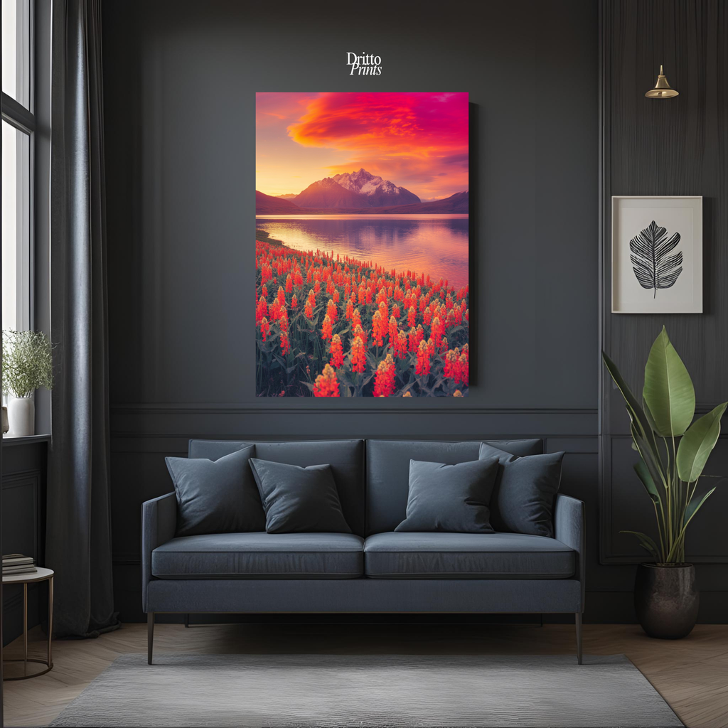 (CF3) Golden Hour Symphony - Framed canvas
