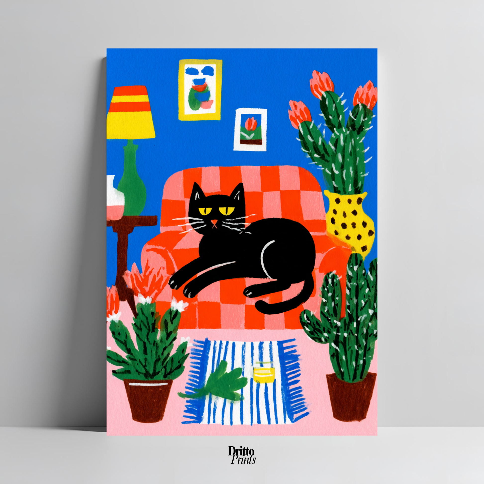 (PD32) Afternoon with the Cat - Poster