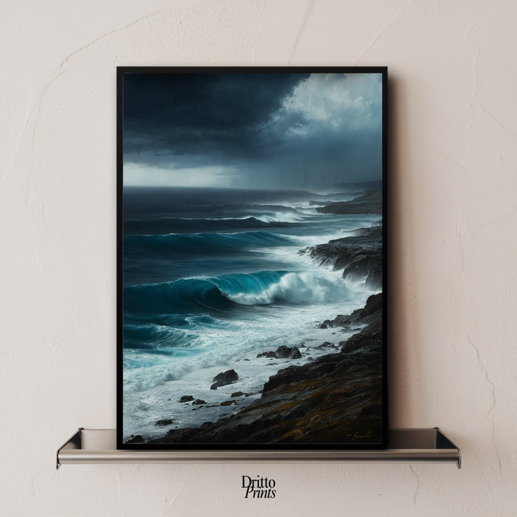 (FD17) Where the Rain Begins - Framed matte paper poster