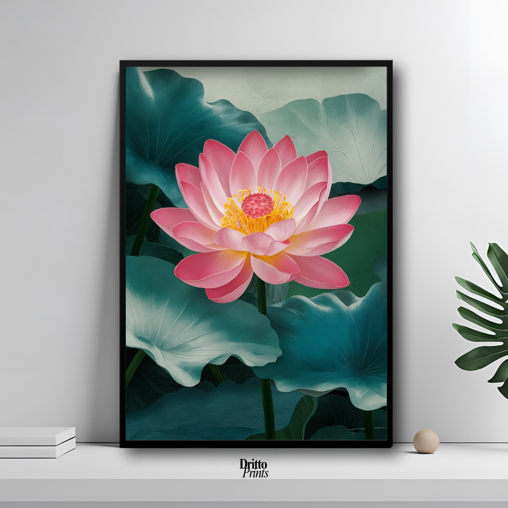 (FD30) Whispers of the Lotus - Framed matte paper poster
