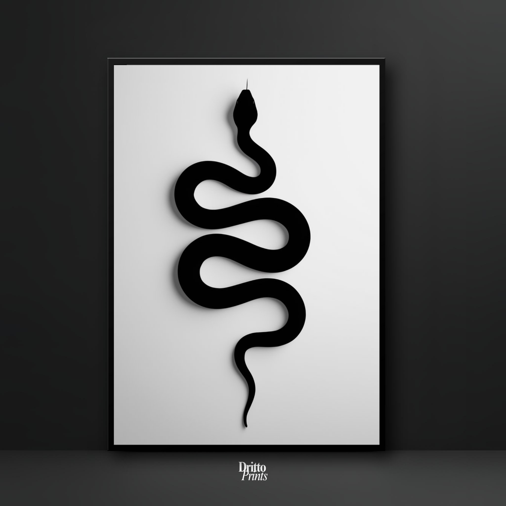 (FD34) Serpent Grace - Framed matte paper poster