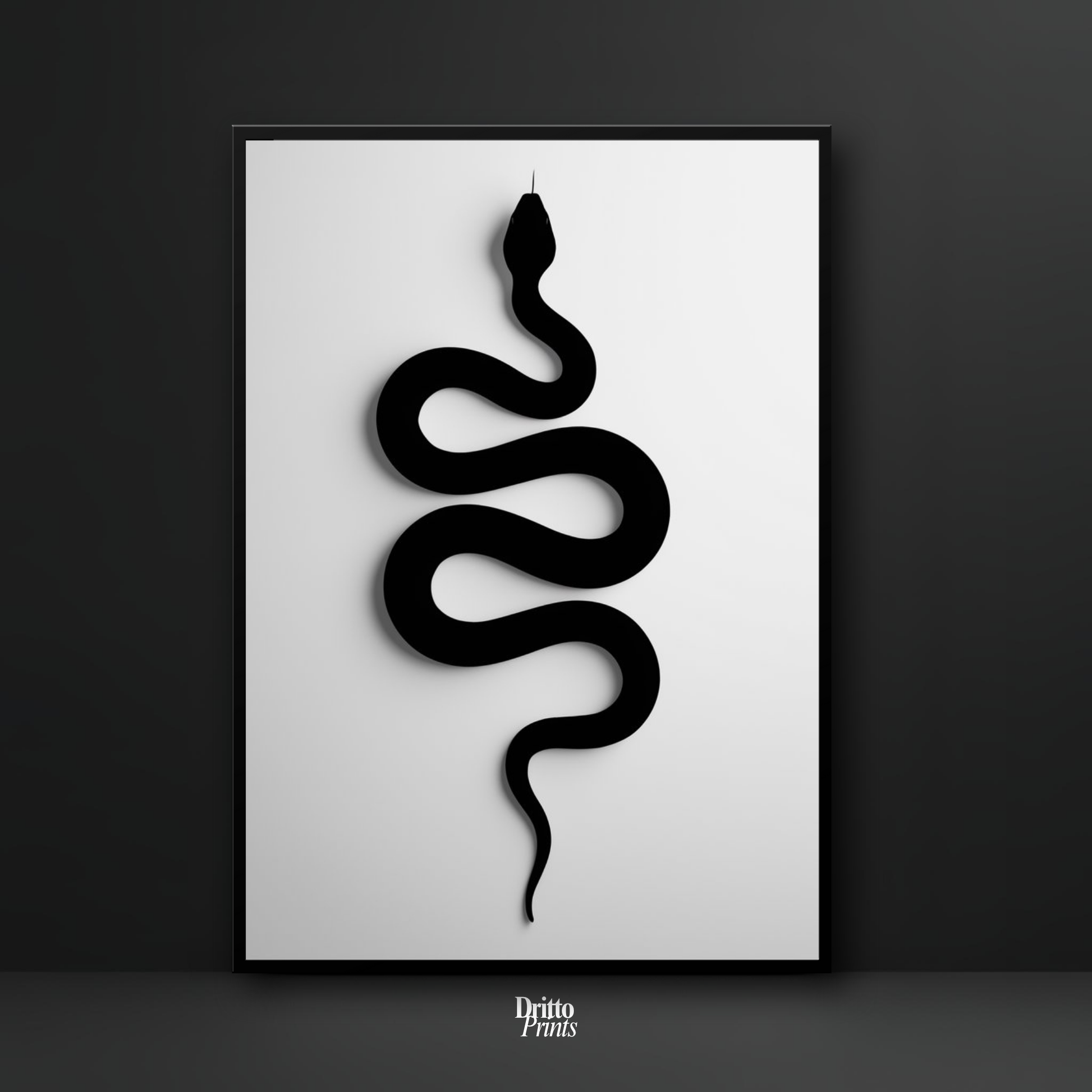 (FD34) Serpent Grace - Framed matte paper poster