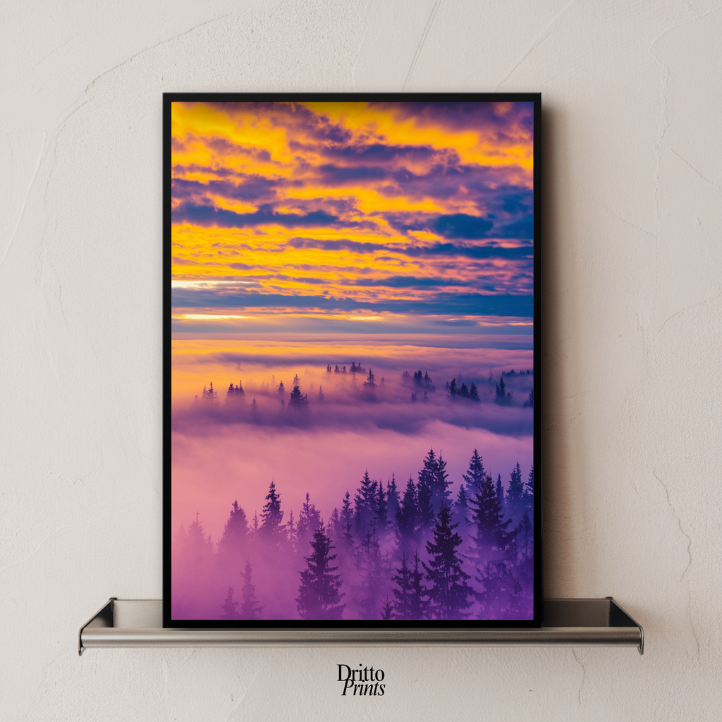 (FD13) Light Between Worlds - Framed matte paper poster