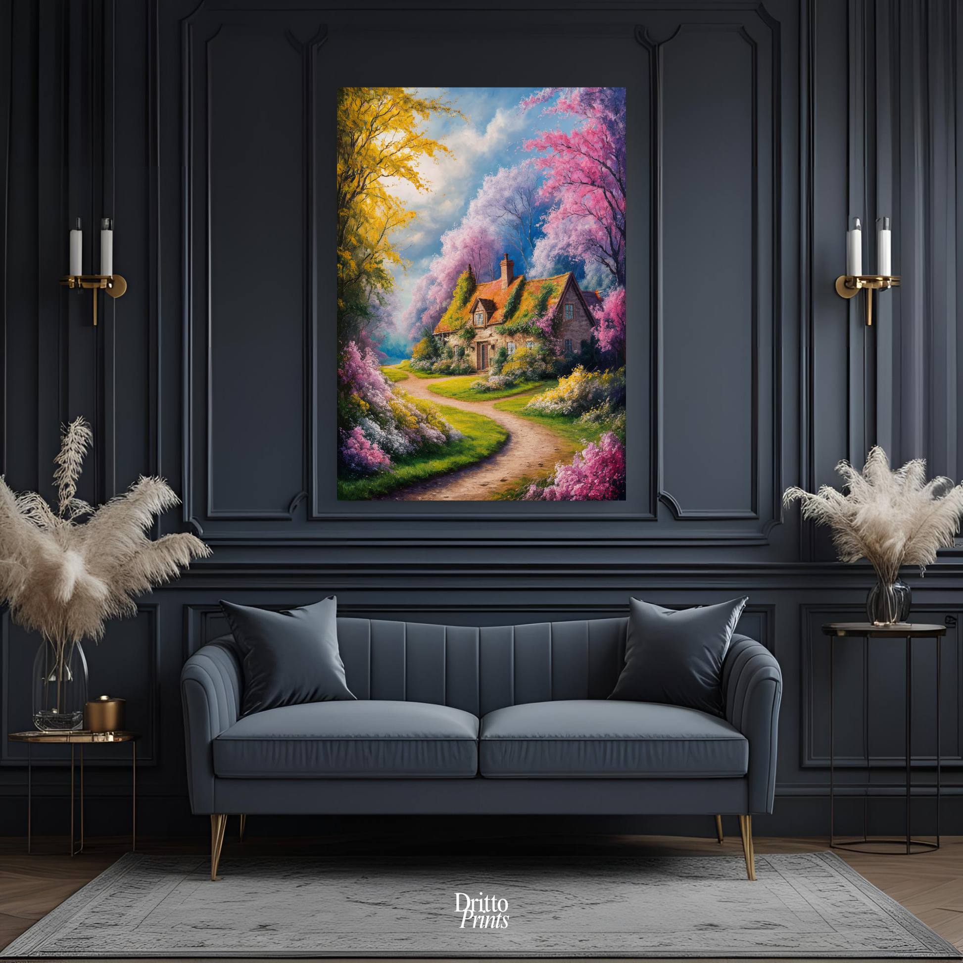 (CD2) Cottage in Bloom - Canvas