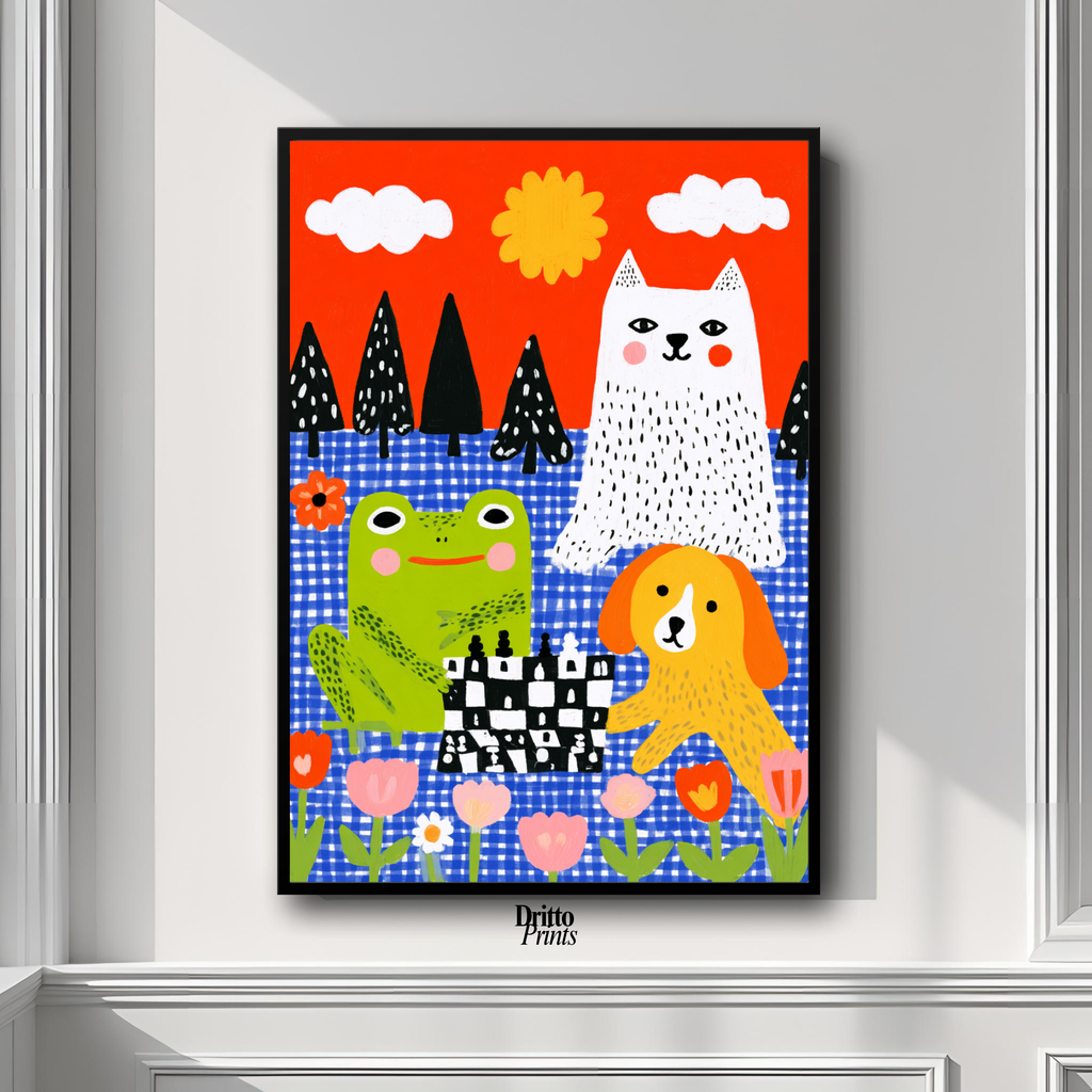 (FD49) The Game Night Trio – Framed matte paper poster