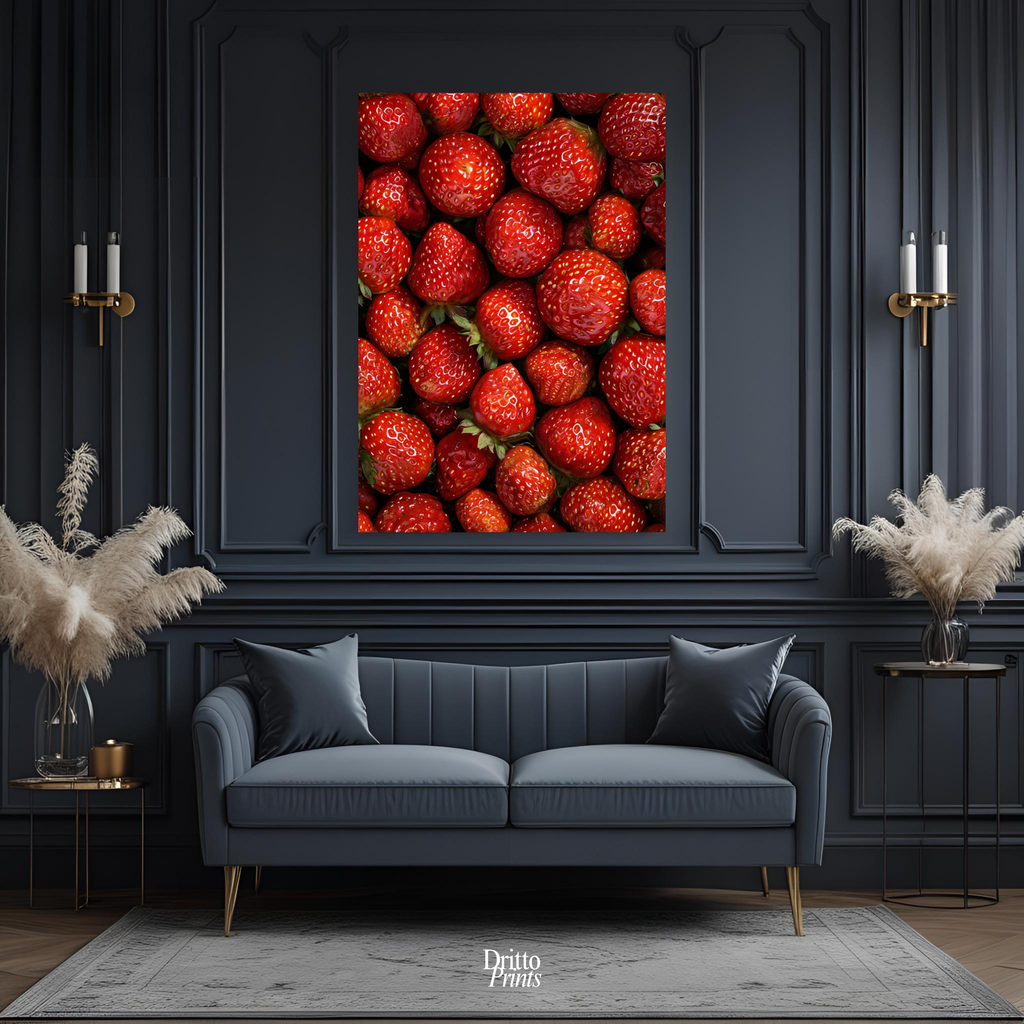 (PD5) The Strawberry Wall Taste of Summer - Poster