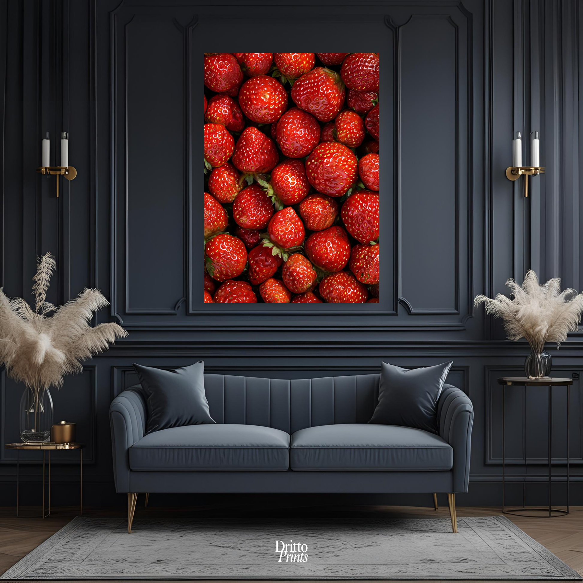 (PD5) The Strawberry Wall Taste of Summer - Poster