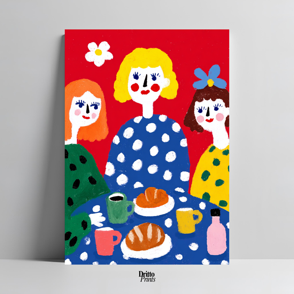 (PD45) Morning Notes – Vintage Iranian Breakfast Poster
