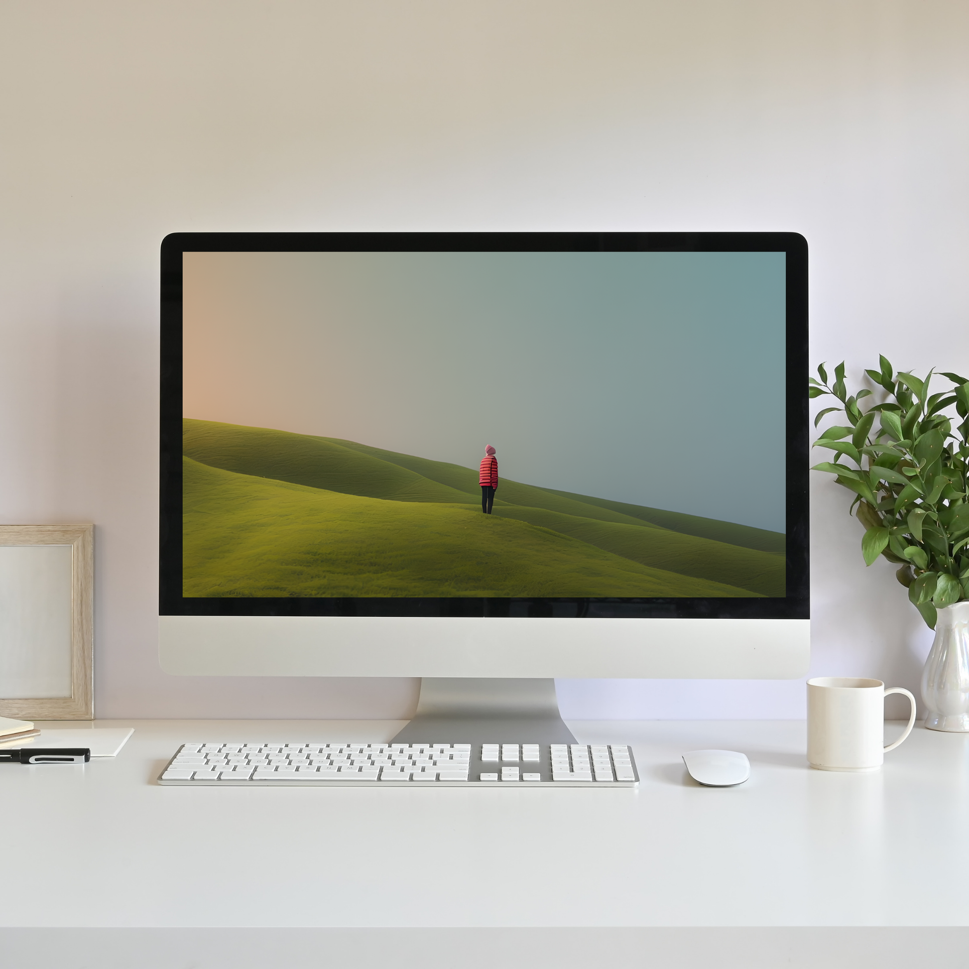 (FD2) - Alone with the Sky - Framed matte paper poster