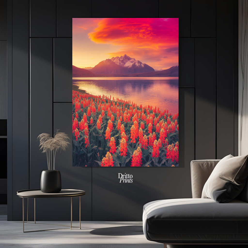 (CF3) Golden Hour Symphony - Framed canvas