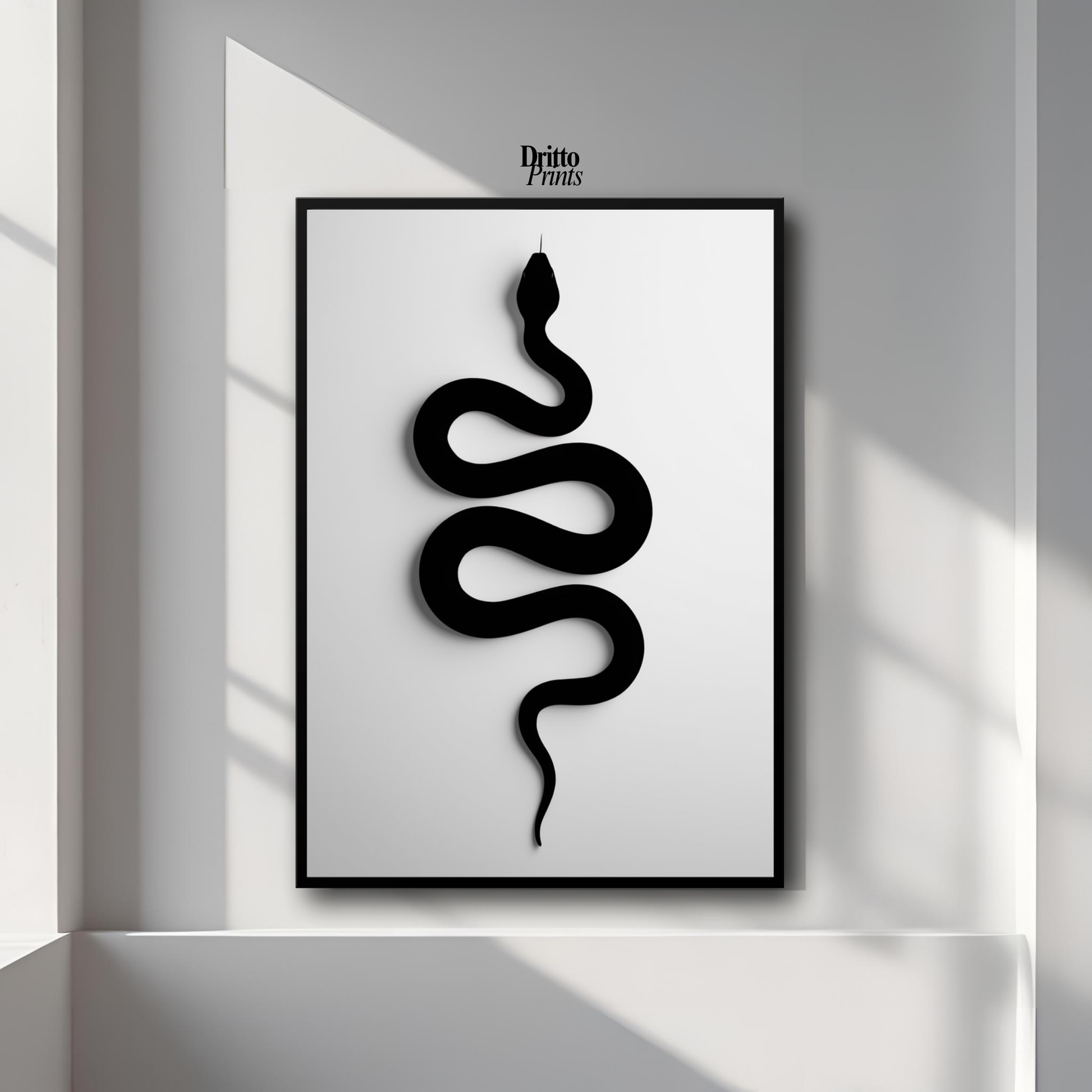 (FD34) Serpent Grace - Framed matte paper poster